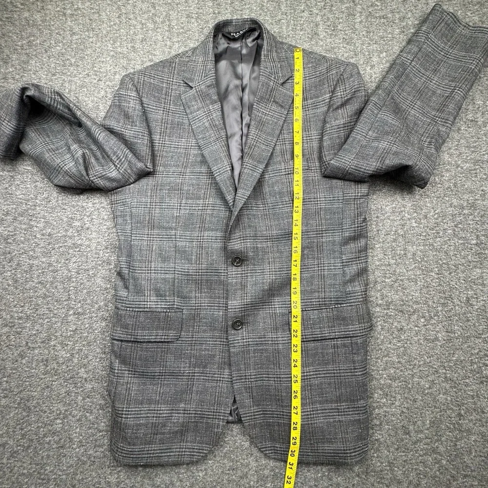 Jos. A. Bank Men's Gray Linen Silk Wool Tailored Fit Blazer Sport Jacket 39R